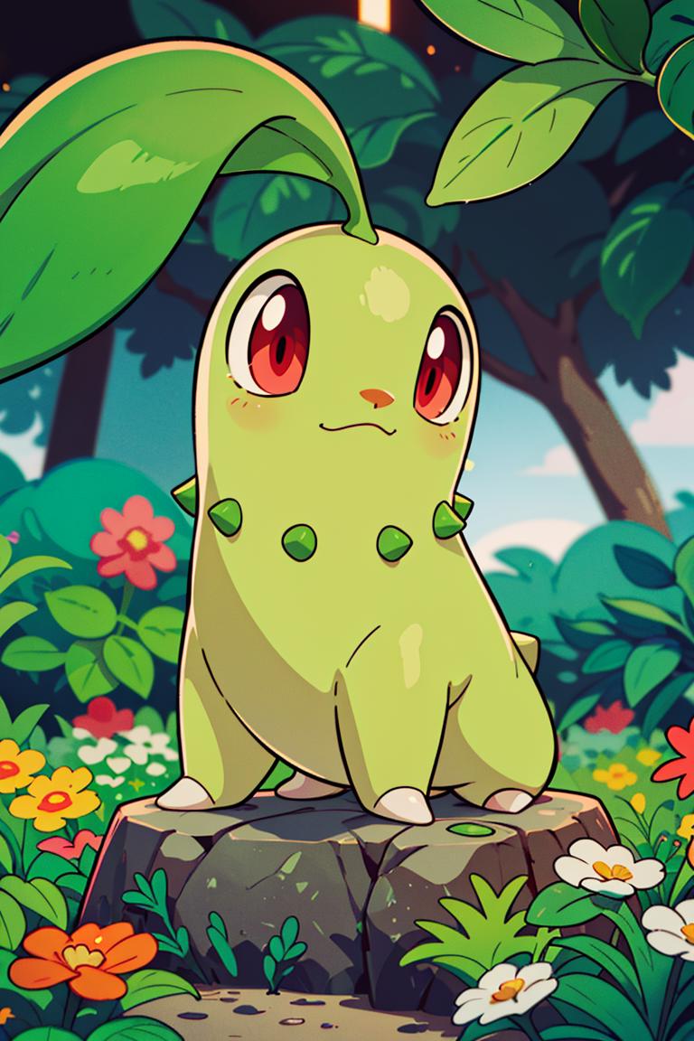 Chikorita, green Pokemon transparent background PNG clipart | HiClipart